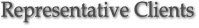 Representative Clients